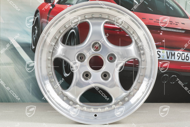 18-inch Alloy wheel rim, Turbo 3.6, 10J x 18 ET61, Speedline, polished