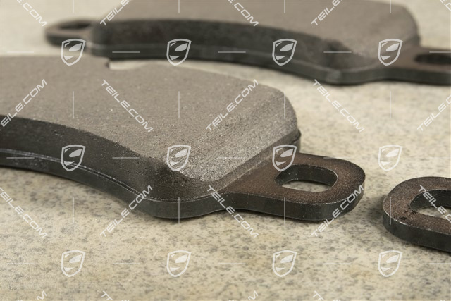 Front brake pad set, Black calipers, L+R