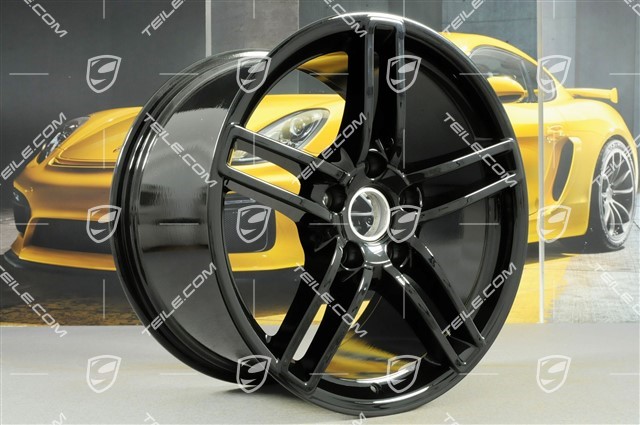 19-inch Carrera rim set, 8,5J x 19 ET54 + 11J x 19 ET69, black high gloss