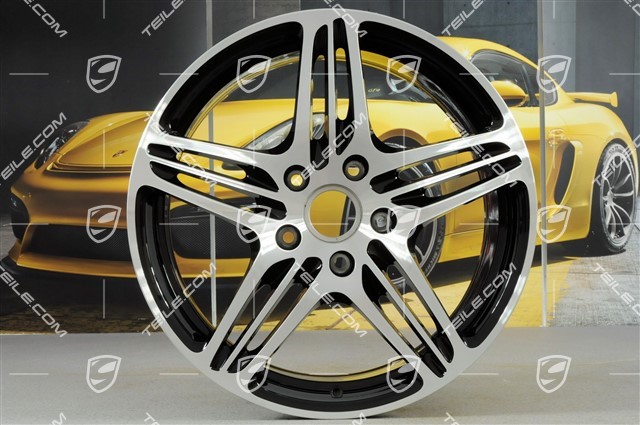 19-inch Turbo wheel set, 11J x 19 ET51 + 8,5J x 19 ET56, black high gloss