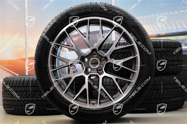 20-inch "RS Spyder Design" winter wheels set, rims 9J x 20 ET26 + 10J x 20 ET19 + NEW Pirelli winter tyres 265/45 R20 + 295/40 R20, with TPMS