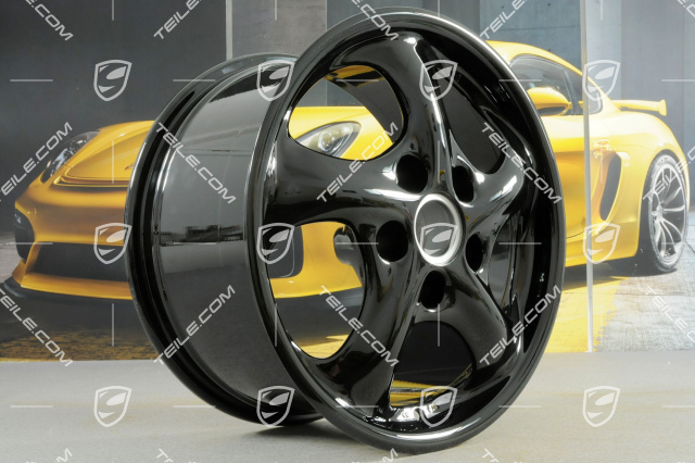 17-inch Carrera wheel, 9J x 17 ET55, black high gloss