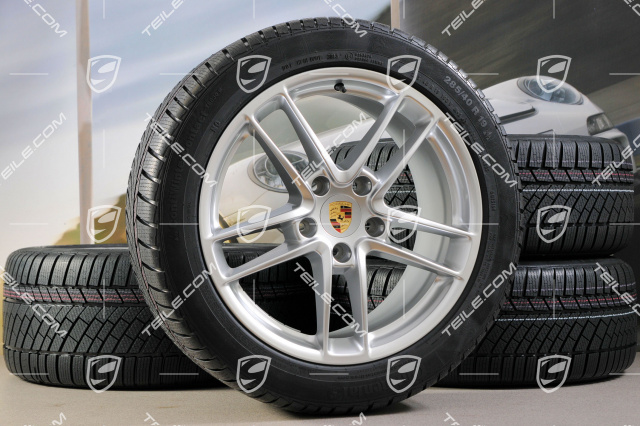 19-inch TURBO II winter wheel set, wheels 9J x 19 ET 60 + 10J x 19 ET61 + NEW tyres Continental, 255/45 R19+285/40 R19, without TPM