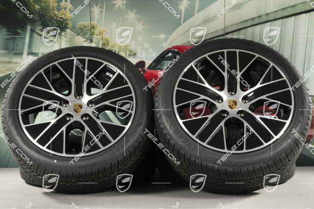 20" koła zimowe Turbo Aero, komplet, felgi 9J x 20 ET54 + 11J x 20 ET60 + NOWE opony zimowe Goodyear 245/45 R20 + 285/40 R20