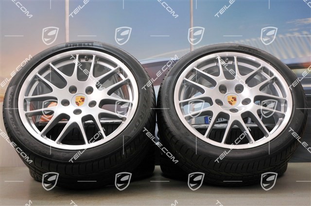 20" Koła letnie komplet RS Spyder, felgi przednie 9,5J x 20 ET65 + tylne 11J x 20 ET68 + opony letnie Pirelli PZero 255/40 ZR20 + 295/35 ZR20, z czujn