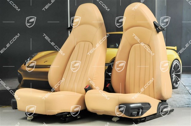 4200, Seats, el. adjustable, leather, Memory, Beige, Cabrio, set (L+R)