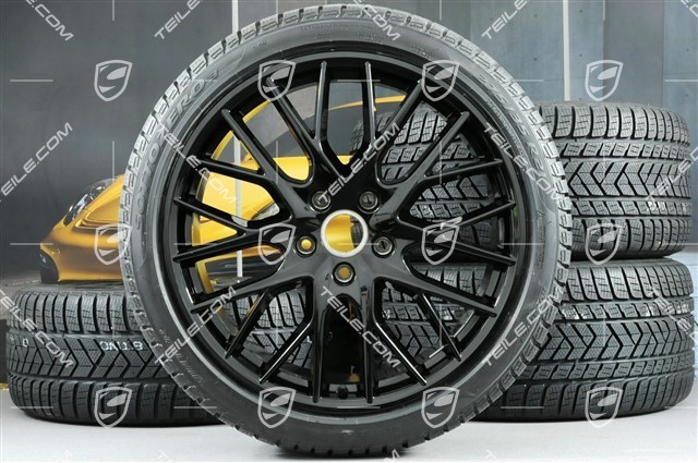 21-inch winter wheels set "SportDesign", rims 9,5 J x 21 ET71 + 10,5 J x 21 ET71 + NEW Pirelli Sottozero III winter tires 275/35 R21 + 315/30 R21, black high gloss
