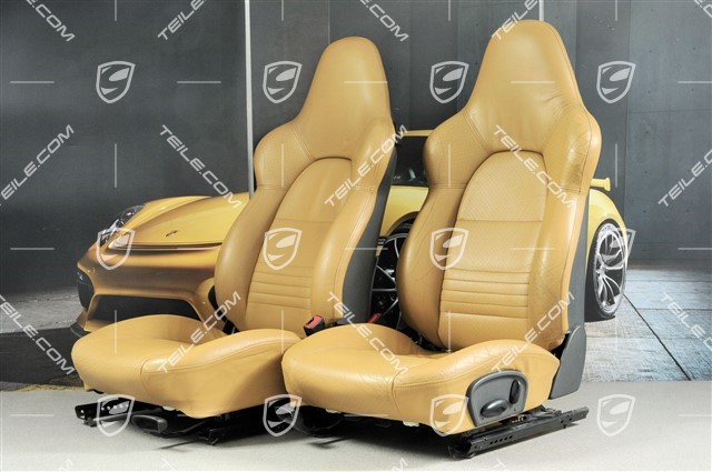 Sport seats (broad), manual adjustment, leather, "savanna" beige, set L+R