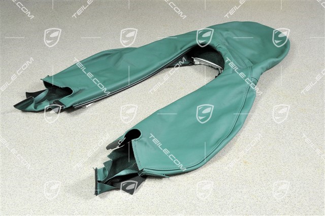 Seat cover, leather, Nephrite green, L=R
