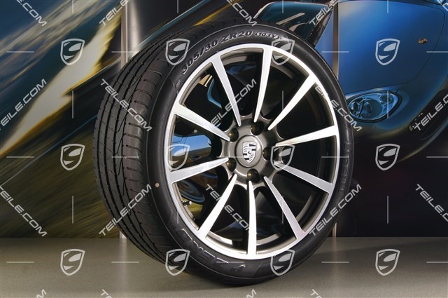 20" summer wheel set Carrera Classic II, wheel 8,5J x 20 ET51 + 11J x 20 ET52 + NEW summer tyres 245/35 ZR20 + 305/30 ZR20, TPMS