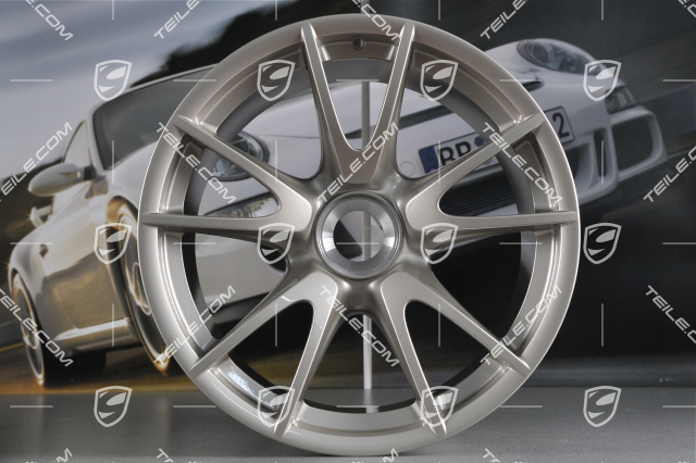 19-inch GT2 RS / GT3 RS wheel, central locking, 12J x 19 ET48, white gold metallic