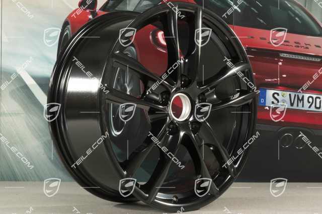 19-inch Boxster S III wheel set, 8J x 19 x ET 57 + 9,5J x 19 x ET 45, black highgloss