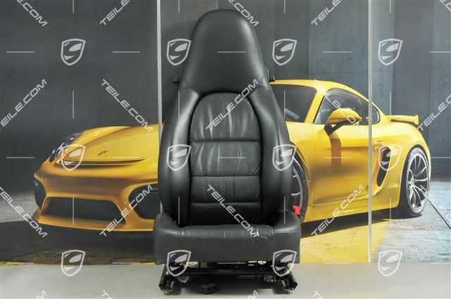Seat, el adjustable, leather, Black, Draped, damage, R
