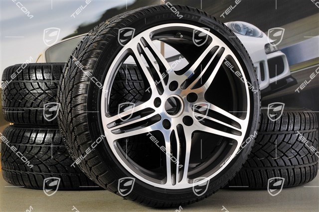 19-inch winter wheel set Turbo (4 wheels + 4 tyres),8,5J x 19 ET56 + 11J x 19 ET51, 235/35R19 + 295/30R19, with TPM