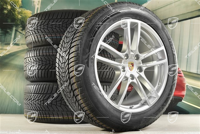 20-inch Cayenne Sport winter wheel set, rims 9J x 20 ET50 + 10,5J x 20 ET64 + Hankook winter tyres 255/55 R20 + 295/45 R20, with TPMS