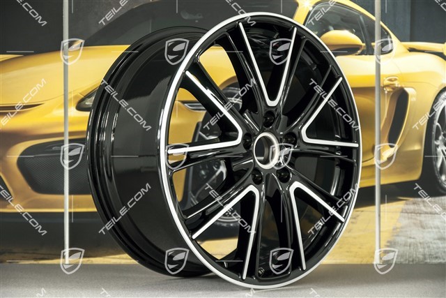 21-inch wheel rim Panamera Exclusive, 9,5J x 21 ET71, black high gloss