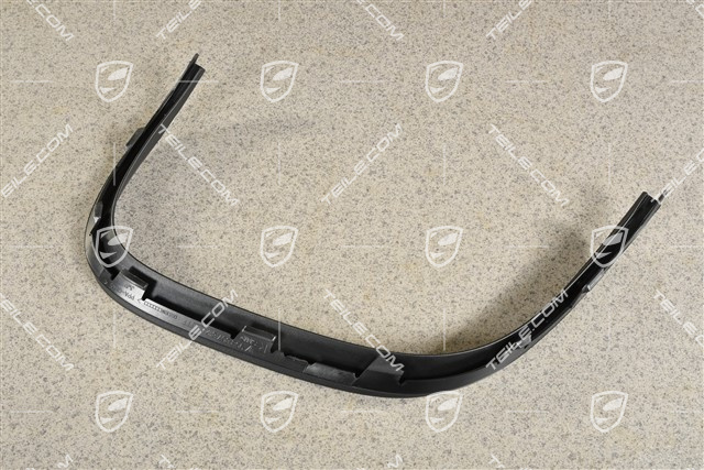 Cover trim, Rear bumper, Black, R
