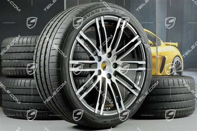 21-inch summer wheels set Turbo III, rims 10Jx21 ET50 + Yokohama summer tyres 295/35R21 without TPMS