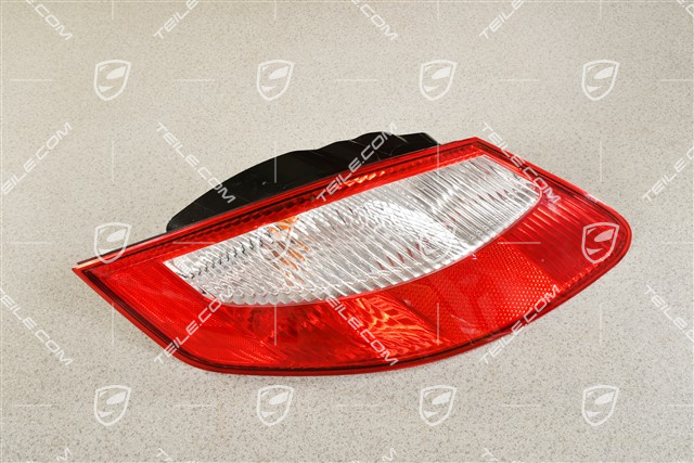 Rear light housing (without bulb socket), red/white, L