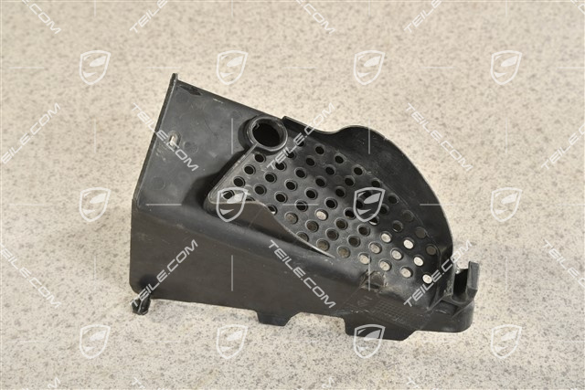 Air duct / guide, Black, R