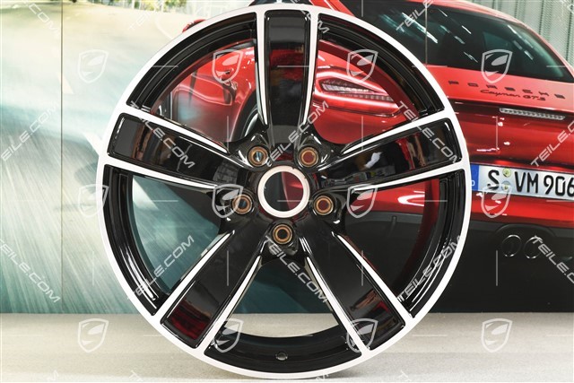 20-inch wheel rim Carrera Sport, 10,5J x 20 ET47, black high gloss