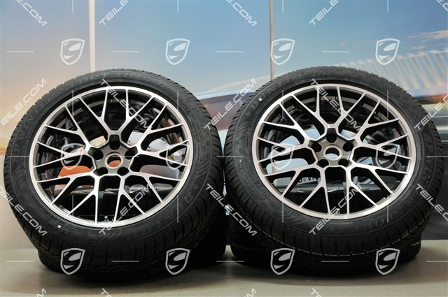 20-inch "RS Spyder Design" winter wheels set, rims 9J x 20 ET26 + 10J x 20 ET19 + NEW Dunlop winter tyres 265/45 R 20 + 295/40 R 20, with TPMS