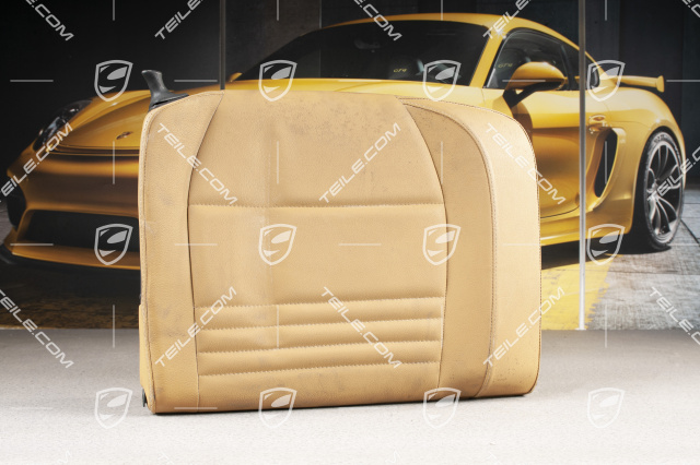 Back seat backrest, Rear, Leatherette, Savanna beige, Coupe, R