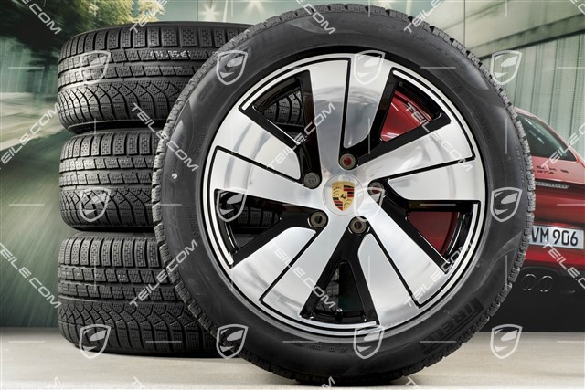 19" Taycan S winter wheel set, rims 8J x 19 ET50 + 10J x 19 ET47 + NEW Pirelli winter tyres 225/55 R19 + 275/45 R19