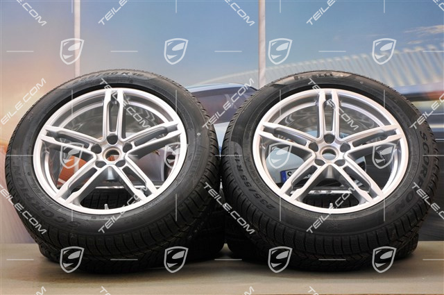 19-inch "Macan Turbo" winter wheels set, rims 8J x 19 ET21 + 9J x 19 ET21, Pirelli winter tyres 235/55 R 19 + 255/50 R 19, with TPMS