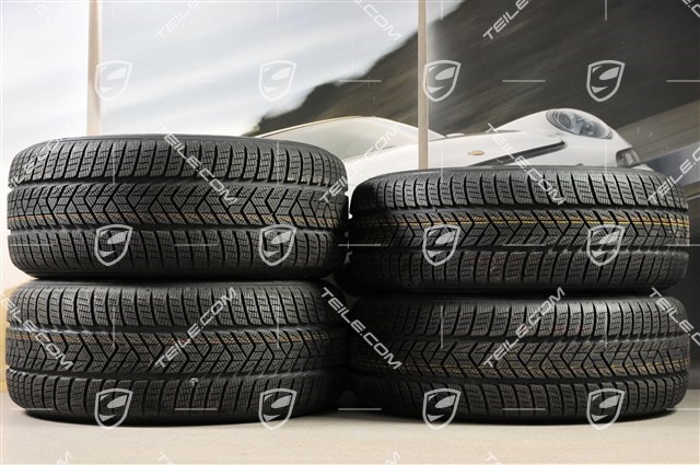 18-inch "Macan S" Winter wheel set, rims 8J x 18 ET21 + 9J x 18 ET21, winter tyres Pirelli Scorpion Winter 235/60 ZR 18 + 255/55 ZR 18, with TPMS
