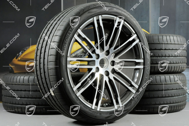 21-inch summer wheels set Turbo III, rims 10Jx21 ET50 + Yokohama summer tyres 295/35R21 without TPMS