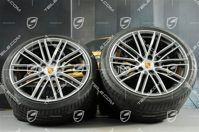 20" summer wheels set 911 Turbo IV, rims 11,5J x 20 ET56 + 9J x 20 ET51 + Pirelli P Zero summer tyres 305/30 ZR20 + 245/35 ZR20, with TPMS