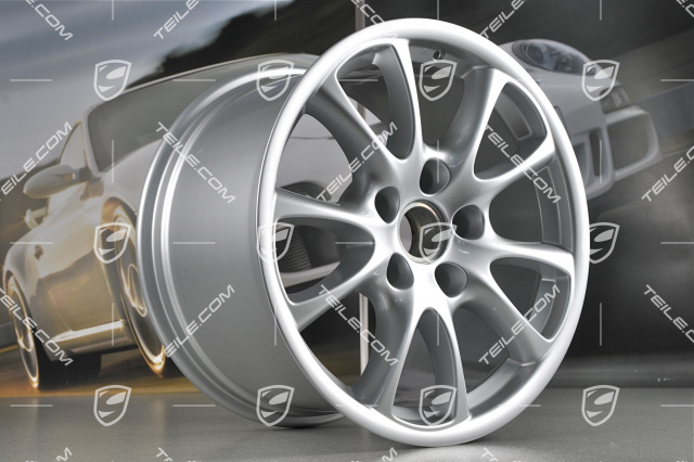 18-inch GT3 Modell 2004 wheel set, 8J x 18 ET50 + 11J x 18 ET45, for Turbo / 4S