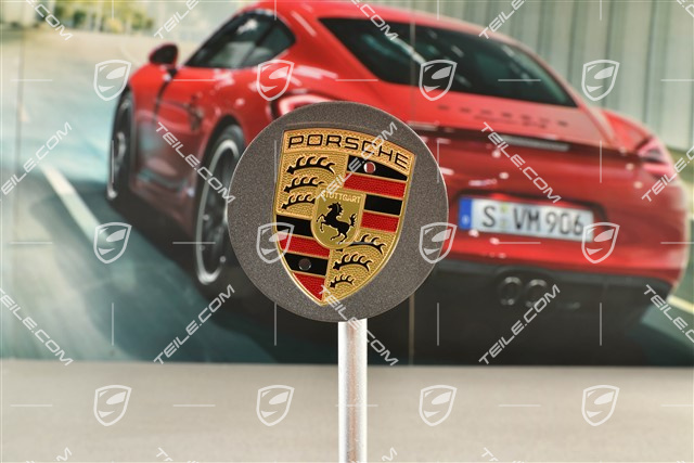 Hub cap, concave, coloured crest, GT Titanium