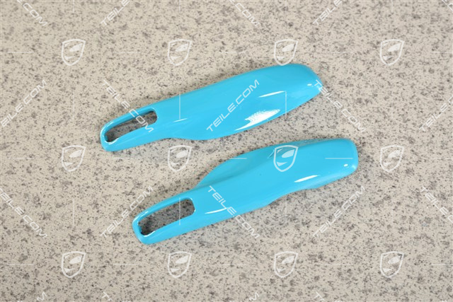 Key cap, lacquered, set Miami Blue
