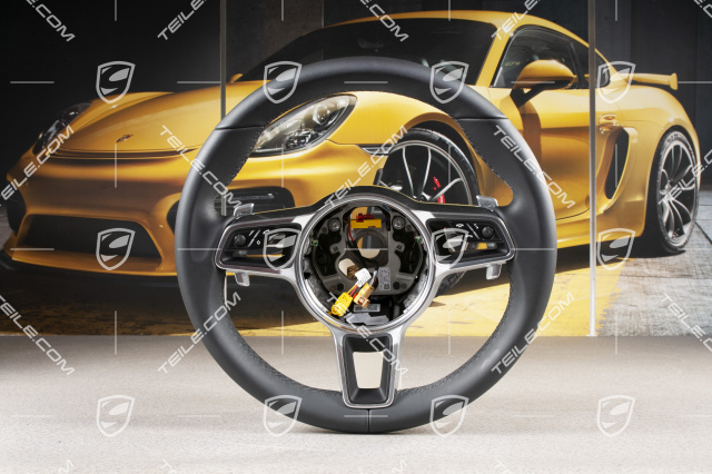 Multi-function steering wheel, black