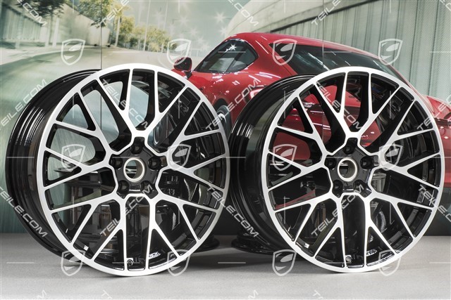 20-inch alloy wheel RS-Spyder Design, 9J x 20 H2 ET 26 + 10J x 20 H2 ET19, black high gloss