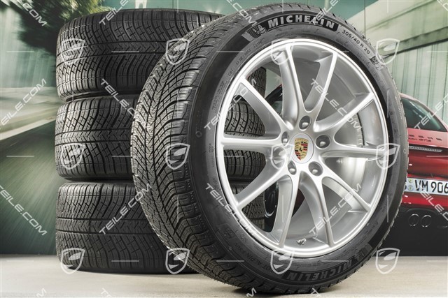 20-inch Cayenne Design winter wheel set, rims 9J x 20 ET50 + 10,5J x 20 ET64 + NEW Michelin winter tyres 275/45 R20 + 305/40 R20, with TPMS