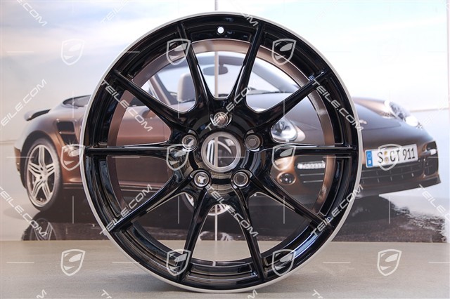 19-inch Boxster Spyder wheel set, special Black Edition model, 10J x 19 ET42 + 8,5J x 19 ET55