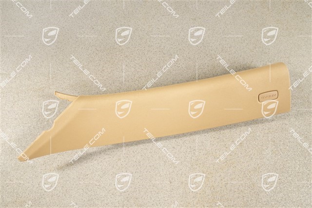 A-pillar lining / trim / cover, Upper, cloth Luxor beige, L
