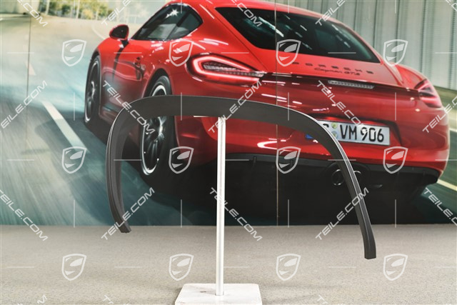 Cover trim, Rear bumper, Black, R