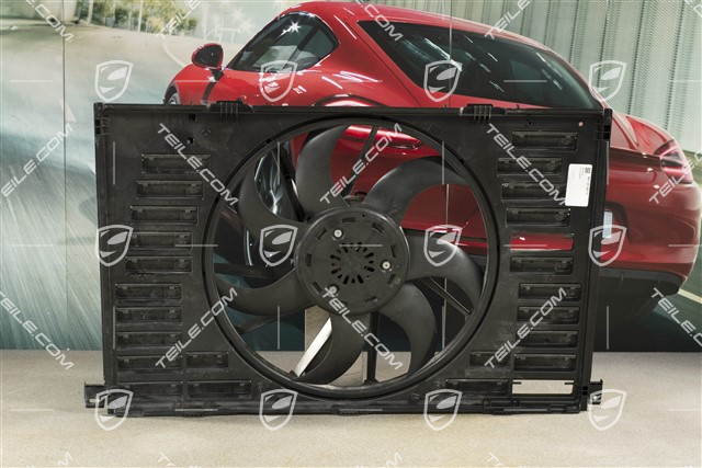 Cooling air duct with fan