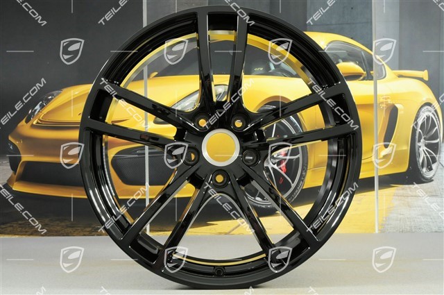 21-inch wheel rim, Cayenne Turbo, 9,5J x 21 ET46, black high gloss