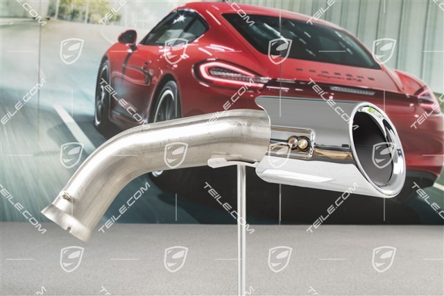 Sport Tailpipe, 4-Pipe-Look, 1 piece!, Outer, L