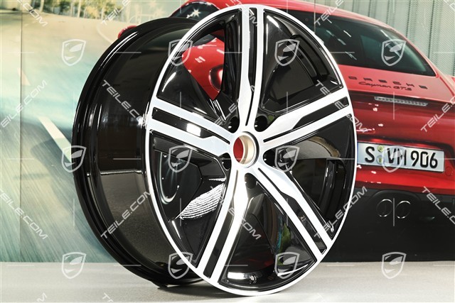 22-inch wheel rim Macan Exclusive Design, 9J x 22 ET29, black high gloss, right
