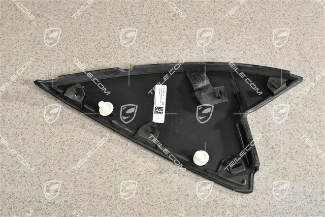 Dashboard trim cover, lateral, Black, R