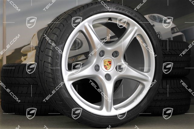  | 19-inch Carrera Classic summer wheel set, wheels 8J x 19 ET57 +  11J x 19 ET67 + tyres 235/35 ZR19 + 295/30 ZR19 / used / 911 997 / 601-01  Summer wheel sets, Carrera 2 / 2S / 99704460231