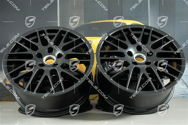 20-inch RS Spyder wheel set / GTS, 9,5J x 20 ET47, black satin mat