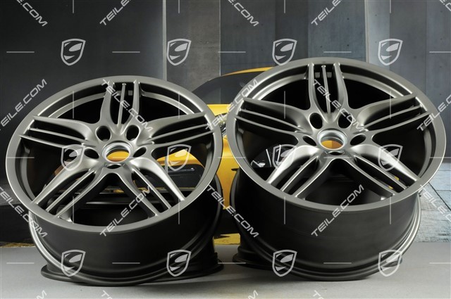 20" Felgensatz Sport Design, 8,5J x 20 ET51 + 11J x 20 ET52, Platinum Seidenmatt