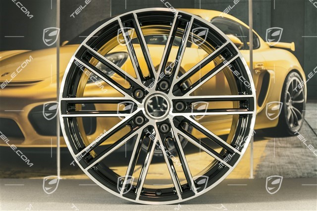 20-inch wheel rim set Turbo IV, 11,5J x 20 ET56 + 9J x 20 ET51, black high gloss
